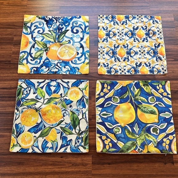 Sorrento Pattern triumph over tragedy set of 4 Pillow Covers - Picture 1 of 7